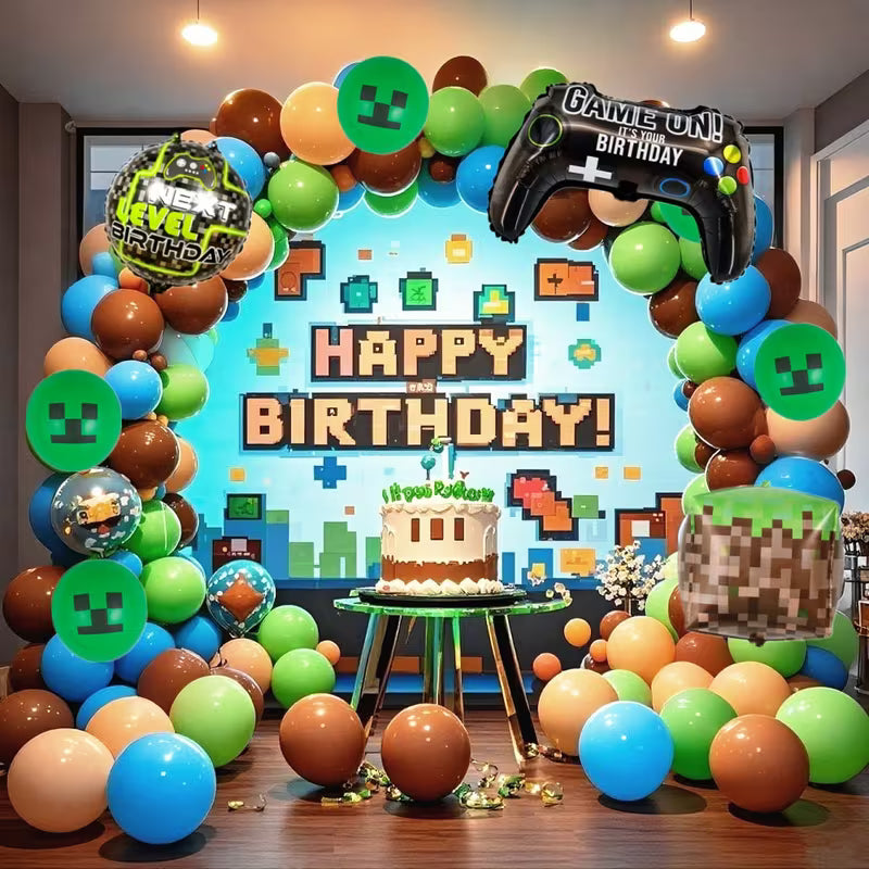 Arco de globos de Minecraft