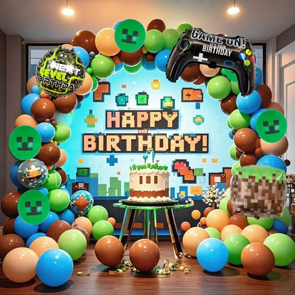 Arco de globos de Minecraft