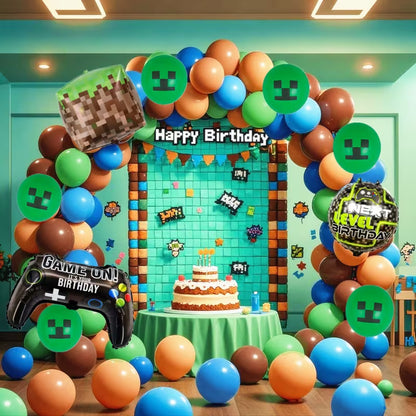 Arco de globos de Minecraft