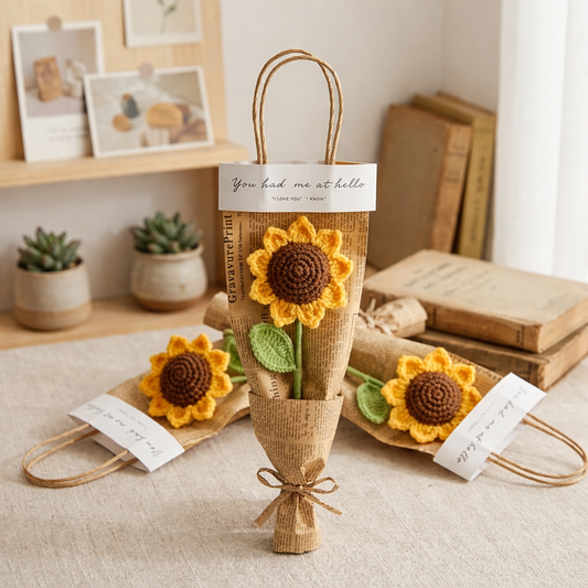 Mini Ramo Artesanal de Girasol